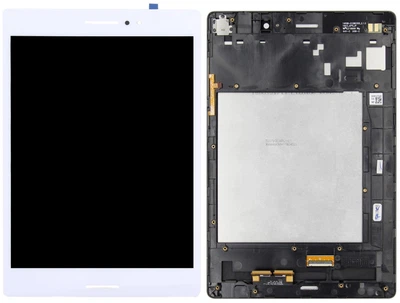 Дисплей модуль тачскрин Asus ZenPad S 8.0 Z580C белый шлейф 27mm с рамкой High Copy серебристого цвета
