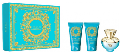 Zestaw Woda toaletowa Versace Dylan Turquoise Pour Femme 50 ml + Żel pod prysznic 50 ml + Balsam do ciała 50 ml (8011003884988)