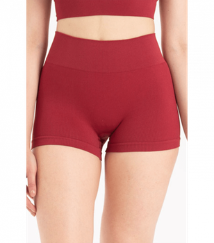 Безшовні короткі шортики в рубчик Formeasy - Formeasy - 9004 - L/XL - Kirmizi/Red
