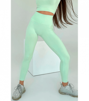 Спортивные однотонный леггинсы GIULIA - Giulia - LEGGINGS ENERGY - S/M - Green Ash