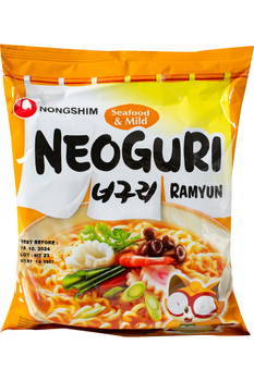 Локшина Рамен швидкого приготування середньогострої з морепродуктами Nong Shim Mild Neoguri Ramyun 120 г