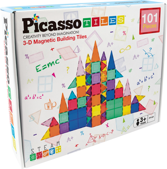 Магнитный конструктор Picasso Tiles Magnetic Building Blocks 101 деталь (817338022402)