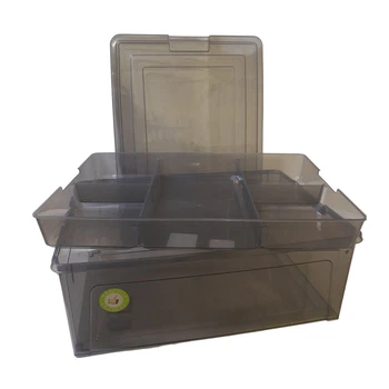 Контейнер з органайзером "Smart Box" 7,9л Алеана коричневий-прозорий Smart Box 7,9