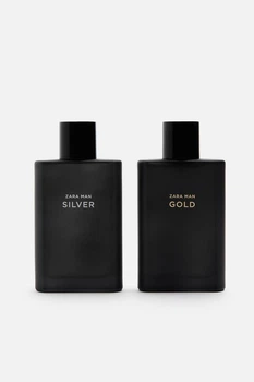Туалетна вода для мужчин Zara Silver 90мл + Gold 90мл