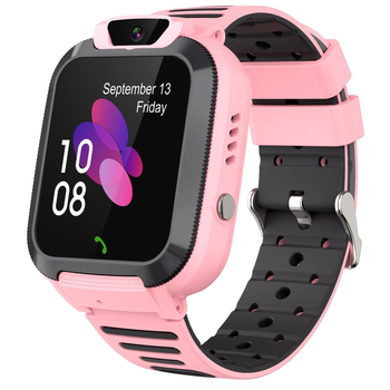 Детские умные смарт часы c GPS Smart baby watch Q20 с камерой прослушкой сим картой Розовый