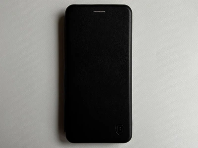 Захисний чохол-книжка Baseus для Samsung Galaxy A35 чорний, з матової штучної шкіри зі слотами для карт