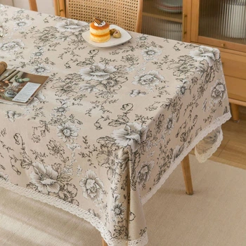 Скатертина на стіл Cappone Квітковий етюд , 140х180 см