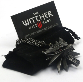 Кулон Геральта на цепочке подвеска амулет Школа Волка из игры Ведьмак Witcher Fashion Jewerly (SVS)