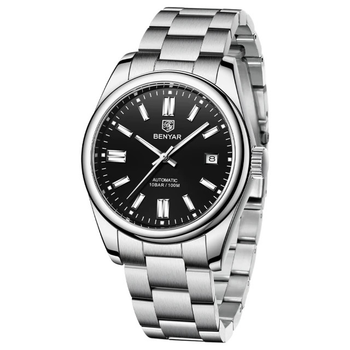 Наручные часы Benyar Automatic 10 BAR Серебристый (2783)