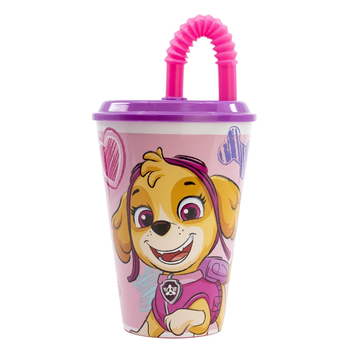 Склянка для дітей з трубочкою 430 мл Stor Paw Patrol (74530)