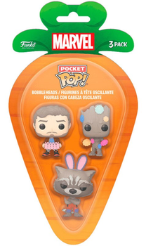 Zestaw figurek Funko Carrot Pocket Pop Marvel Strażnicy Galaktyki 4 cm 3 szt (889698771672)