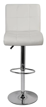 Кресло барное Bonro BC-0106 поворотное из экокожи до 100 кг Белое (134-76-40080027)