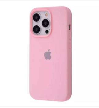 Чехол Premium Silicone Case Full для iPhone 15 Pro chalk pink