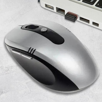 Компьютерная игровая мышь G 1O8 оптическая USB беспроводная геймерская мышка, Серая