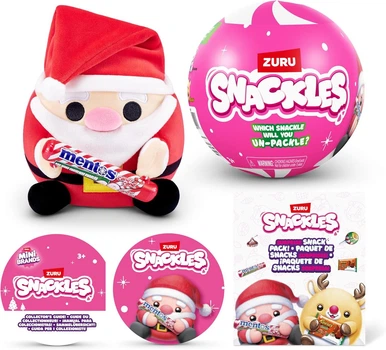 Мягкая игрушка Snackle-P Mini Brands сюрприз ZURU Christmas