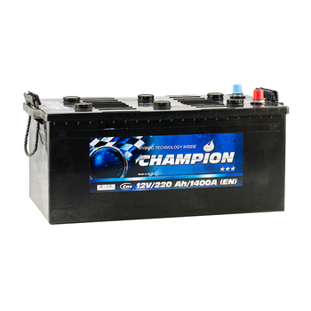 Аккумулятор Champion Black 220 Ah/12V Euro (3)