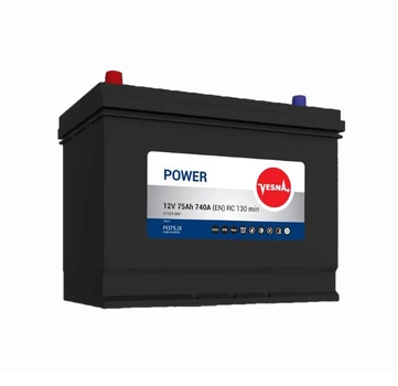 Акумулятор Vesna Japan 75 Ah/12V "1" (+ слева)