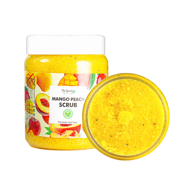Скраб для лица и тела Top Beauty Mango Peach с ароматом манго персик и кокосовым маслом 250 мл