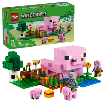 Zestaw klocków LEGO Minecraft Dom prosiaczka 238 elementów (21268)