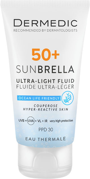 Krem przeciwsłoneczny Dermedic Sunbrella Spf 50+ do cery z problemami naczyniowymi 50 ml (5901643177584)