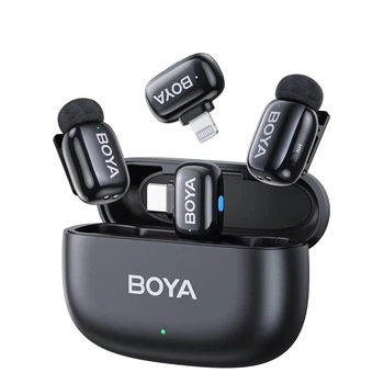 Микрофон беспроводной мини Type-C/Lightning iPhone/Android BOYA Mini-12