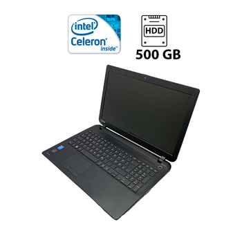 Ноутбук Toshiba C50 / 15.6" (1366x768) TN / Intel Celeron N2840 (2 ядра по 2.16 - 2.58 GHz) / 4 GB DDR3 / 500 GB HDD / Intel HD Graphics / WebCam б/в