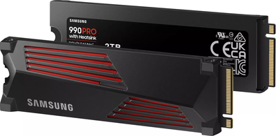 Твердотільний диск M.2 2TB Samsung 990 PRO (M.2 2280, PCIe 4.0 x4, 7450 /6900MB/s, радіатор)