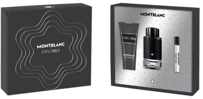 Zestaw męski Montblanc Explorer Woda perfumowana 100 ml + Żel pod prysznic 100 ml + Woda perfumowana 7.5 ml (3386460139335)