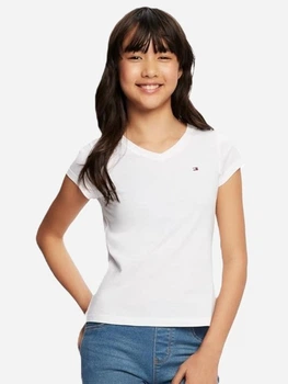 Підліткова футболка для дівчинки Tommy Hilfiger 43933477 176 см Біла (1159821218)