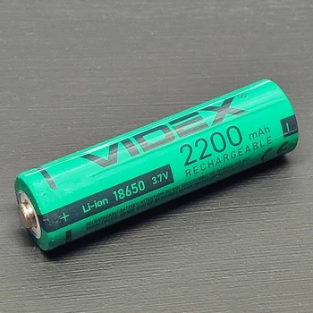 Аккумулятор 18650 Videx 2200 mAh Li-Ion, без защиты, 3.7V