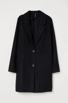 Пальто H&M XS черный 23106770628
