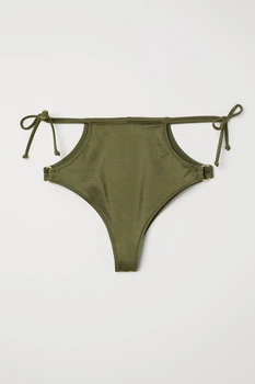 Купальные трусики H&M 40 темно зеленый хаки 811620933