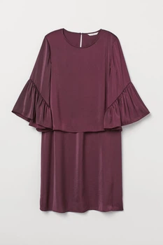 Платье для кормящих H&M M сливовый 912699523