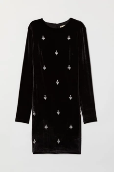 Платье H&M 32 черный 2201683454