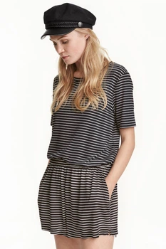 Шорти H&M XS чорний біла смужка 3006398829