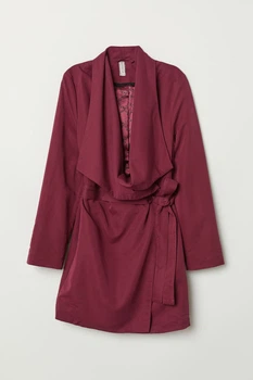 Напівпальто H&M 34 бордовий 23125803018