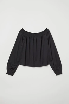 Блуза H&M XS чорний 412622238