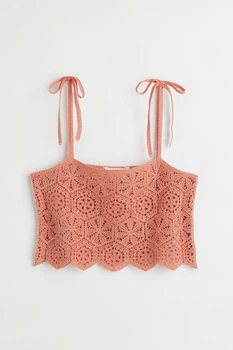 Топ H&M M персиковий 11061079417