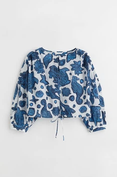 Блуза H&M XXL синий мергель 28061082173