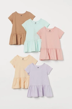 Сукня (5шт) H&M 56см рожевий, бузковий 1607821097