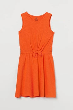 Платье H&M 134 140см оранжевый 208994334