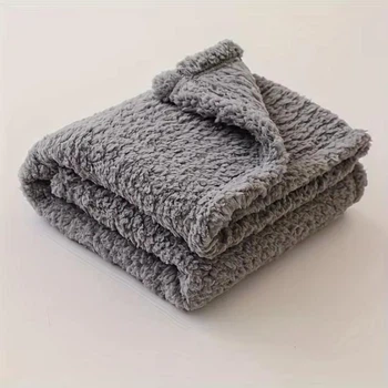 Ковдра для тварин Derby Calming Blankets Fluffy Premium Fleece, сірий 100х120 см