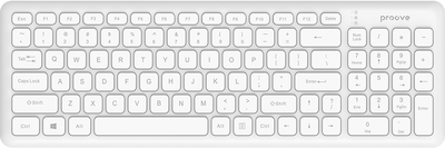 Клавиатура беспроводная Proove Classic Code Wireless White (589890003)
