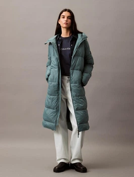 Куртка зимняя длинная женская Calvin Klein (887260563691) M зеленая