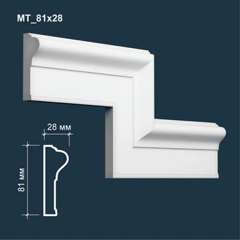 Молдинг гипсовый MATISS МТ 81х28 мм 1 м.п. декор для интерьера