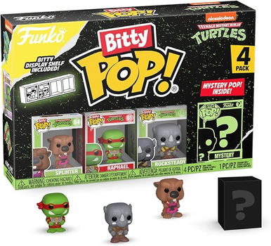 Zestaw figurek-niespodzianek Funko Bitty Pop Turtles Teenage Mutant Ninja Splinter 2.2 cm 4 szt (889698715096)