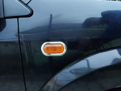 Накладки на поворотники (2 шт., нержавеющая сталь) для Ford Fusion 2002-2009 годов.