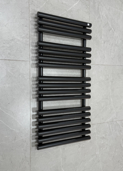 Рушникосушка комбінована Terma Rolo Towel 1085x520 Black mat, з теном MOA вентиль Integra