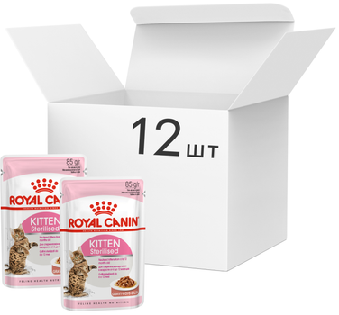 Вологий корм для кішок Royal Canin Kitten Sterilised Sauce для стерилізованих у соусі 85 г