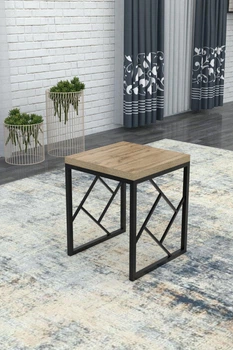 Табурет в стиле лофт EcoLoft Рівера DSP-1083 Дуб Аппалачи